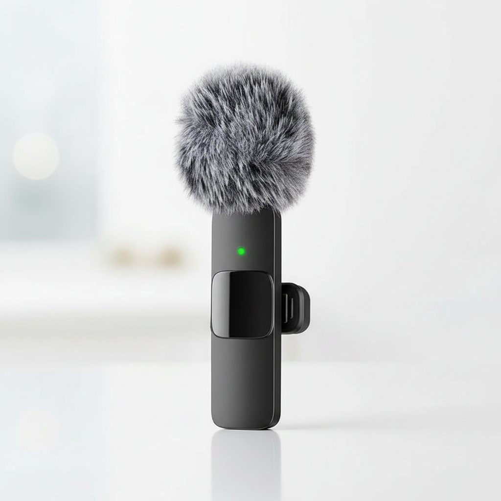 2 Pcs Wireless Mini Microphones for Iphone, Android, Ipad - Mini Wireless Clip-On Microphones Crystal Clear Sound Quality for Recording, Live Streaming,Vlog Microfono Minimic Usb C Interface Smartphone