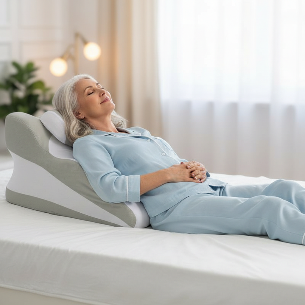 Transform Your Relaxation with Our Ergonomic Multi-Purpose Memory Foam Wedge Pillow - Ideal for Back, Neck, and Leg Support!