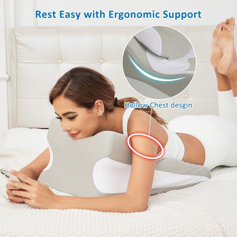 Transform Your Relaxation with Our Ergonomic Multi-Purpose Memory Foam Wedge Pillow - Ideal for Back, Neck, and Leg Support!