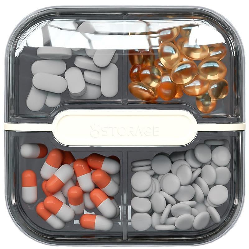Elevate Your Organization Game with the Clear Medicine Storage Box - Large Capacity, Portable & Versatile for All Your Household Needs!