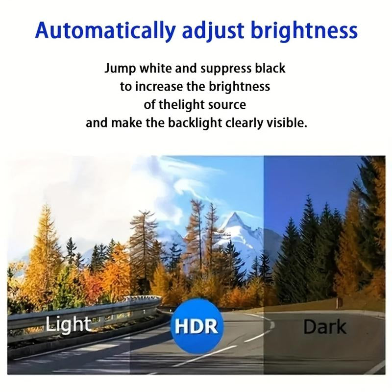 4 Channel Car Dash Cam，Car Video Surveillance with Night Vision， Car DVR Hd Screen Front Rear Left and Right Dashcam-Dash Camera for Car