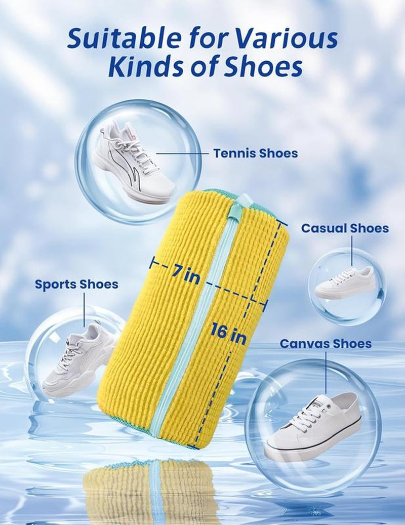 Premium Mesh Laundry Shoe Washing Bag - Safeguard Your Footwear in the Washing Machine