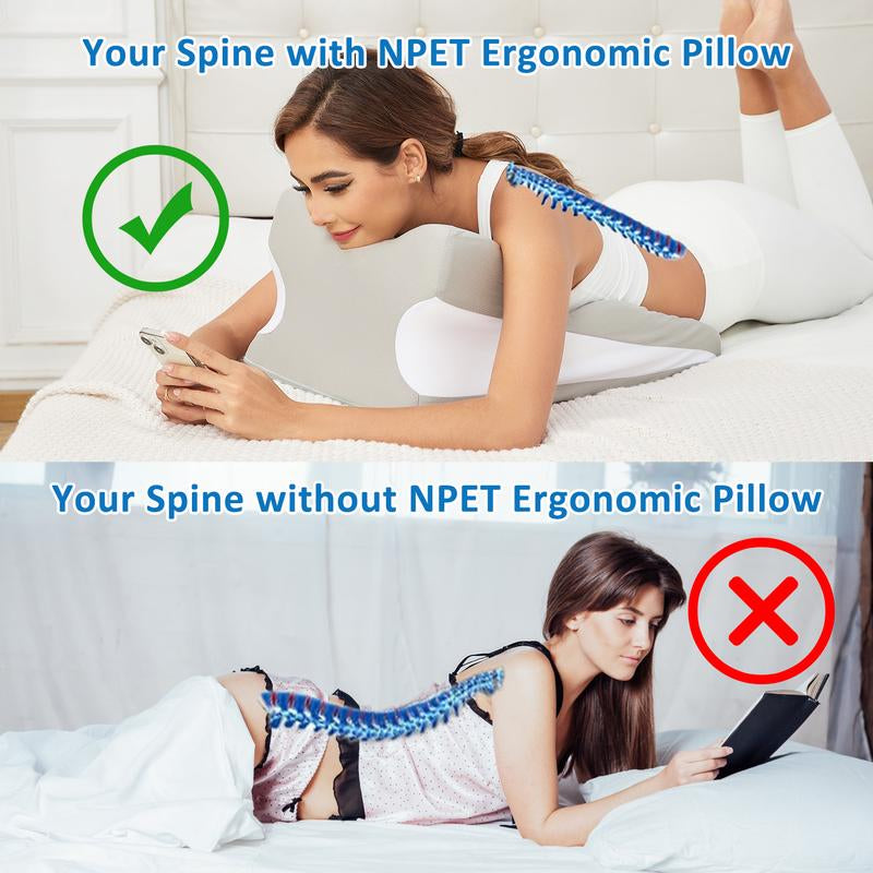 Transform Your Relaxation with Our Ergonomic Multi-Purpose Memory Foam Wedge Pillow - Ideal for Back, Neck, and Leg Support!